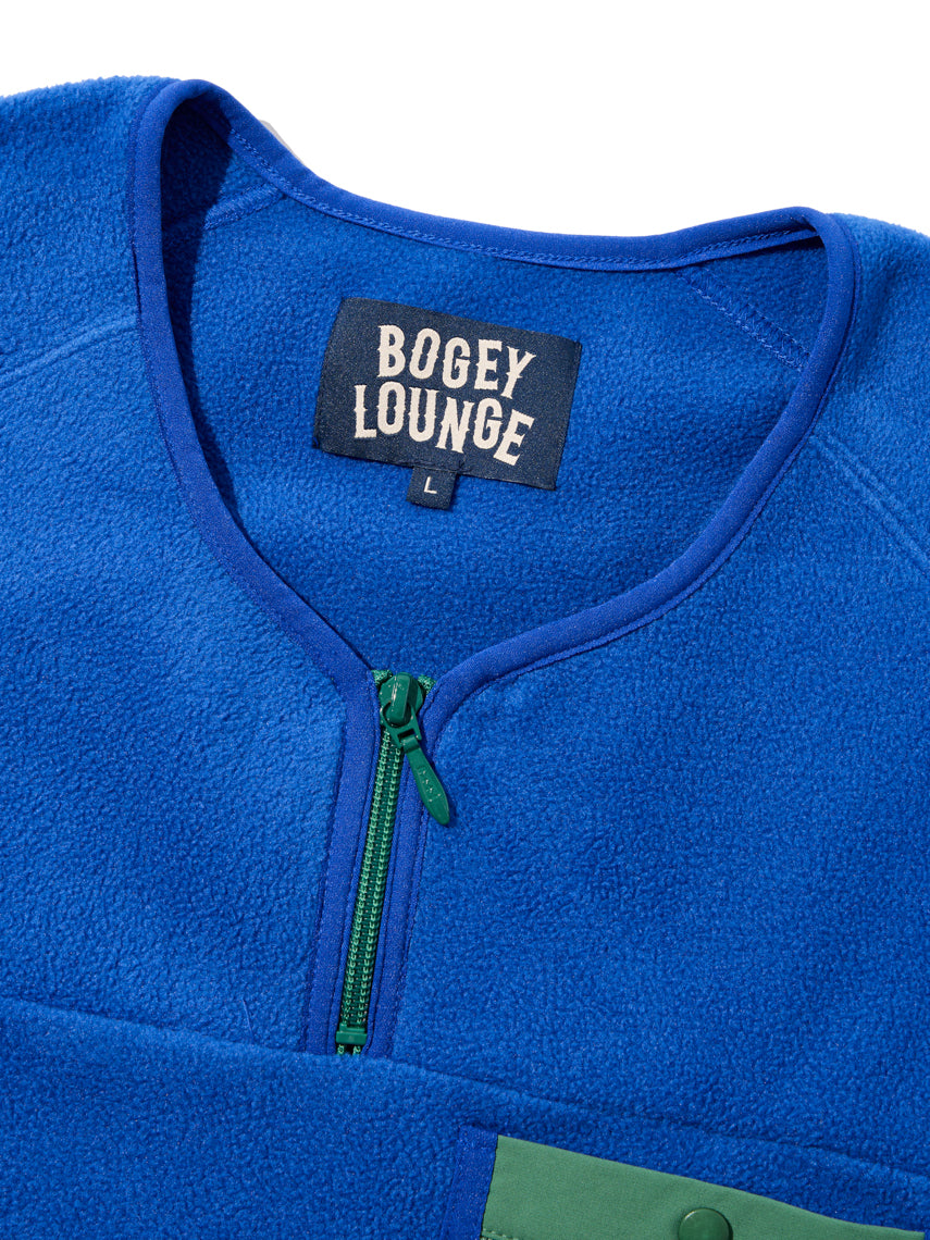 ［BOGEY LOUNGE］ マイクロフリースハーフZIP