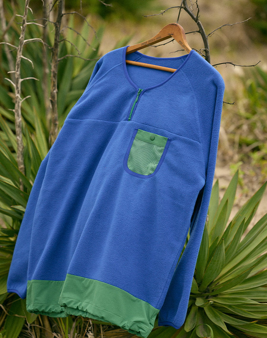 ［BOGEY LOUNGE］ マイクロフリースハーフZIP