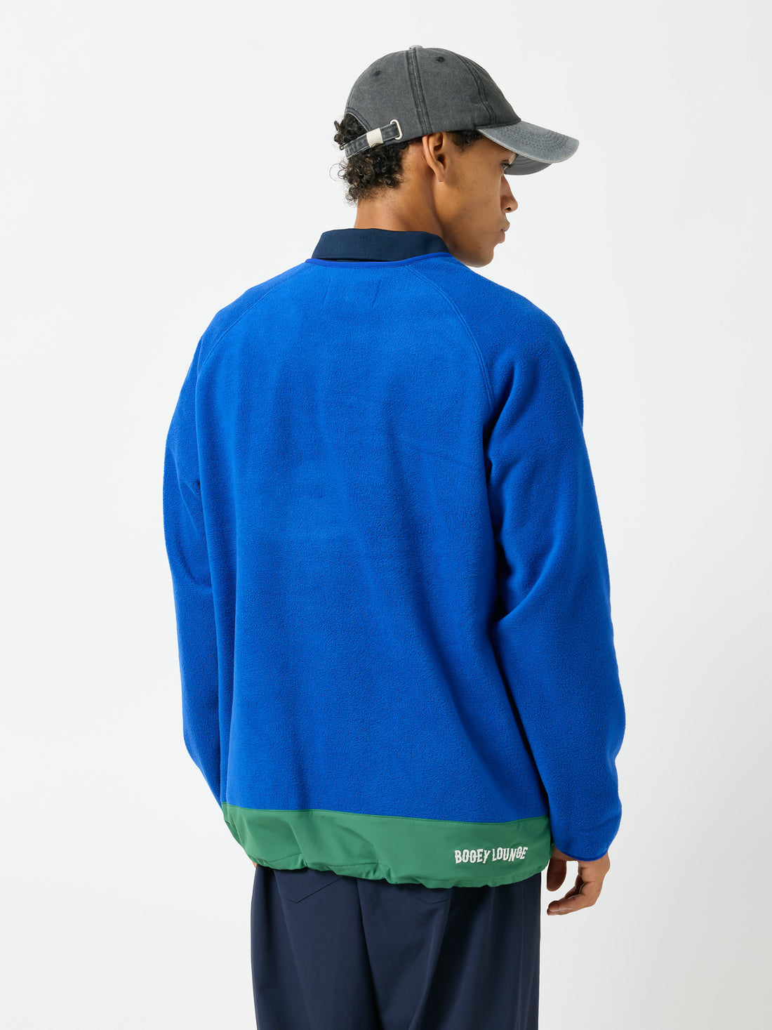 ［BOGEY LOUNGE］ マイクロフリースハーフZIP