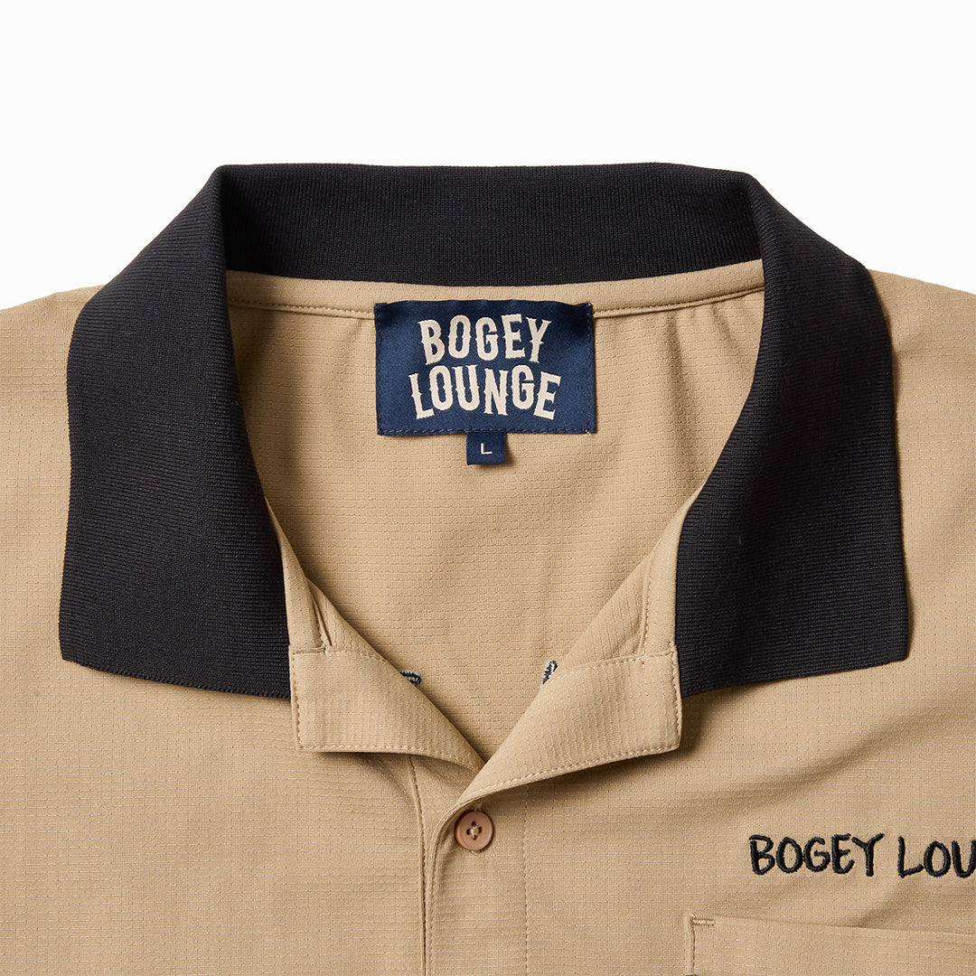 MESH S/S BOWLING SHIRT