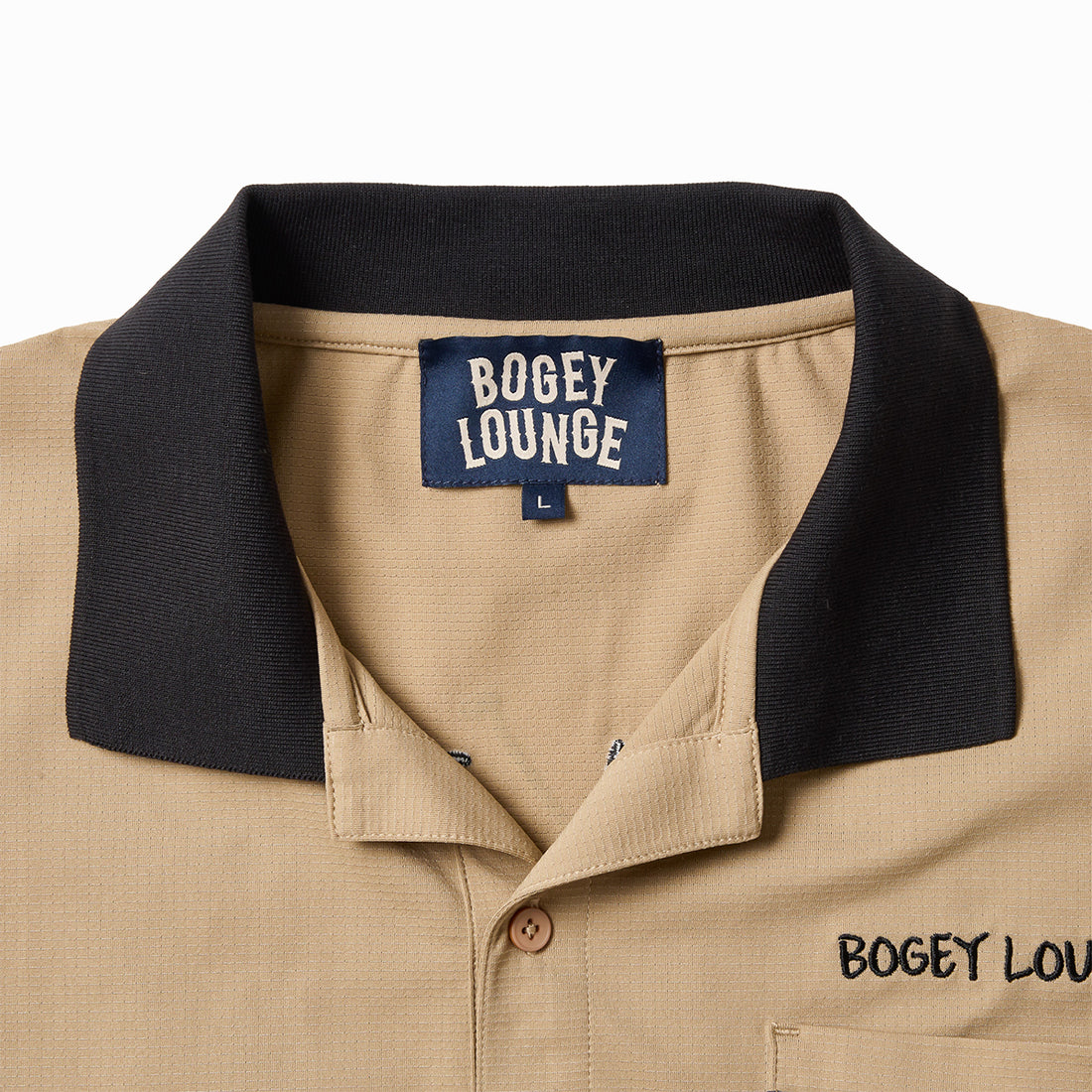 ［BOGEY LOUNGE］メッシュ半袖ボーリングシャツ