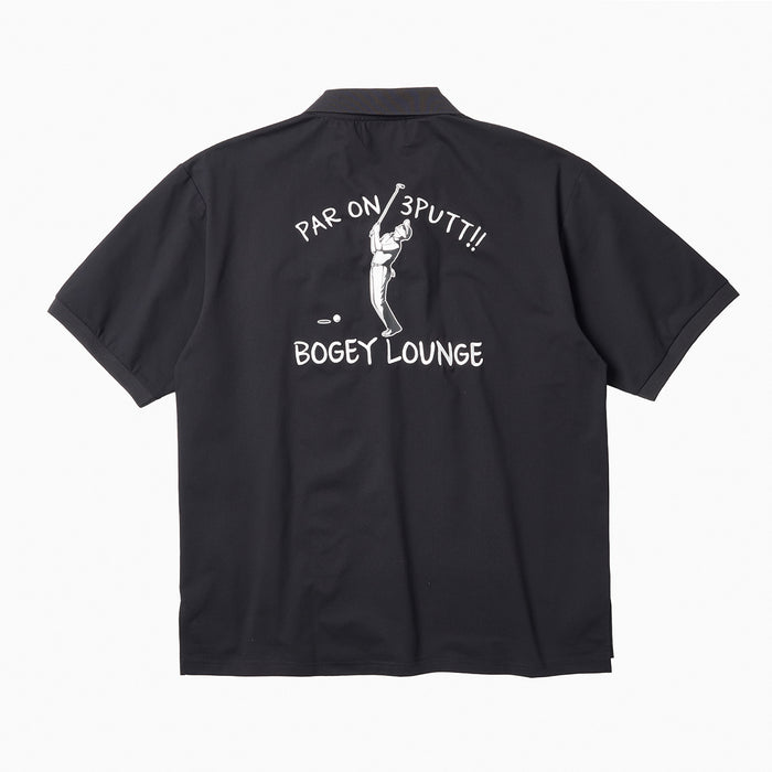 ［BOGEY LOUNGE］メッシュ半袖ボーリングシャツ
