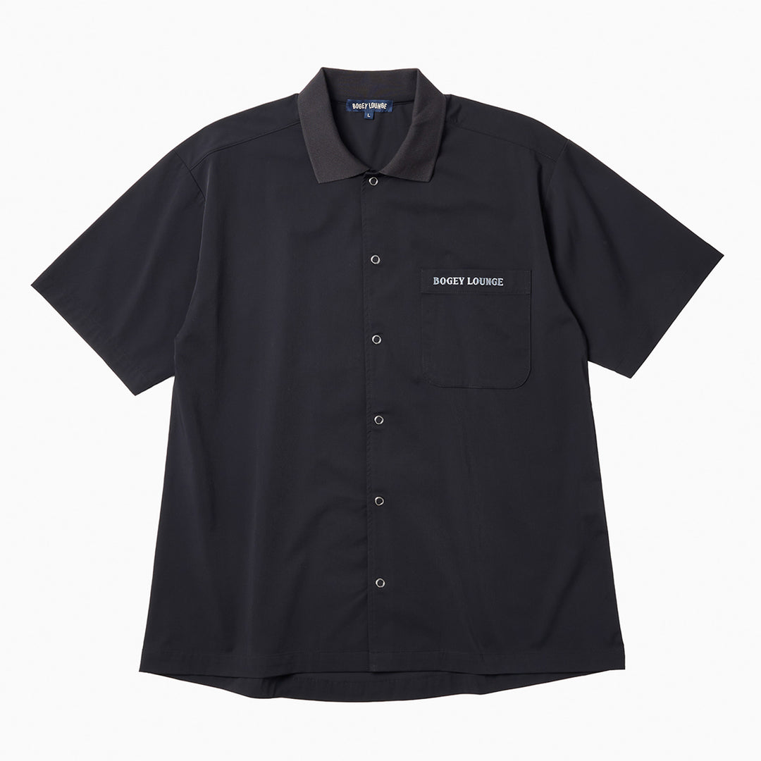 RIB COLLAR S/S SHIRT