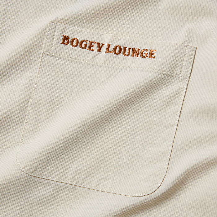 ［BOGEY LOUNGE］衿リブ半袖シャツ
