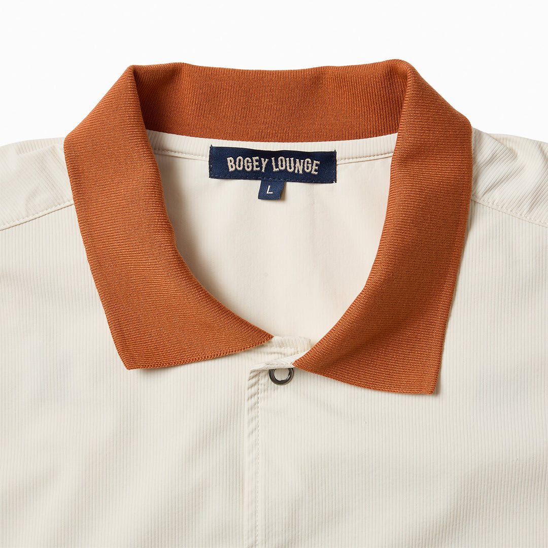 RIB COLLAR S/S SHIRT