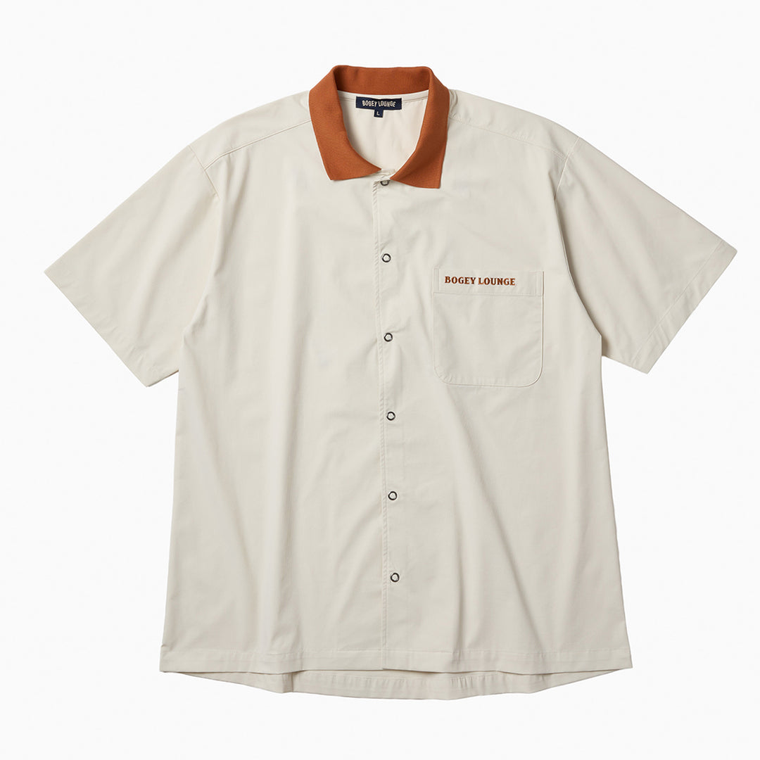 RIB COLLAR S/S SHIRT