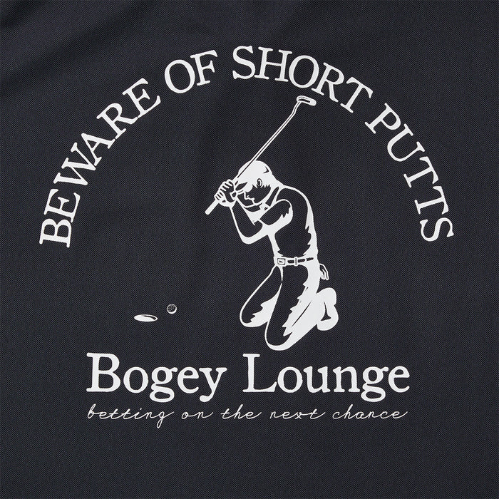 ［BOGEY LOUNGE］ナイロン鹿の子ポロシャツ