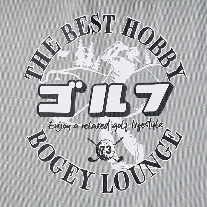 ［BOGEY LOUNGE］ナイロン鹿の子モックネック半袖Tシャツ