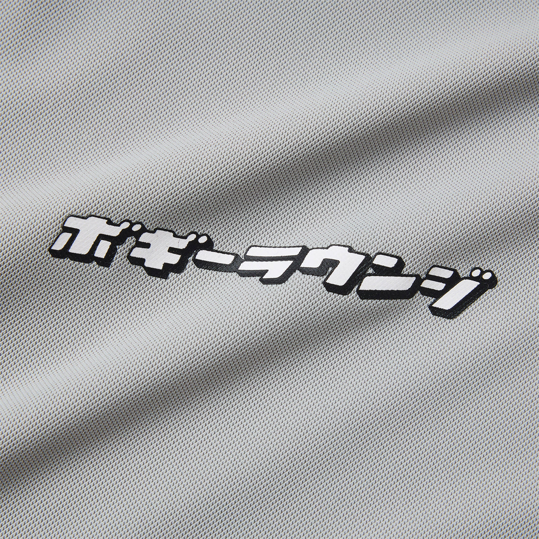 ［BOGEY LOUNGE］ナイロン鹿の子モックネック半袖Tシャツ