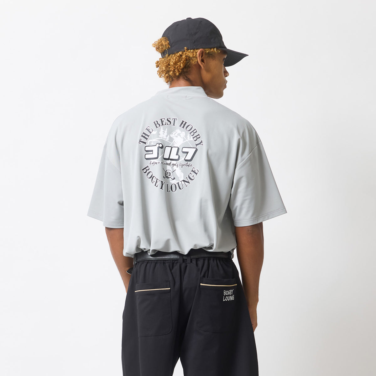 BOGEY LOUNGE］ナイロン鹿の子モックネック半袖Tシャツ – FUNQTEN