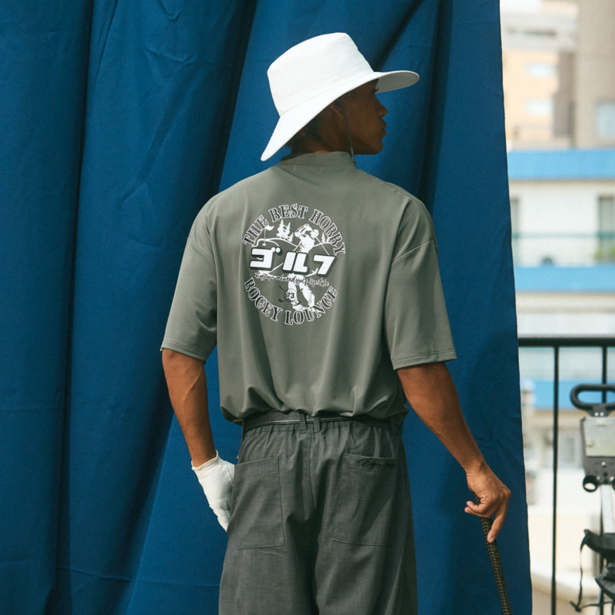 BOGEY LOUNGE］ナイロン鹿の子モックネック半袖Tシャツ – FUNQTEN