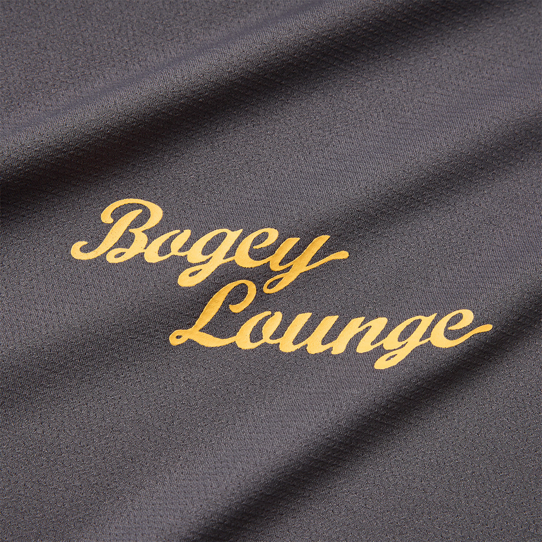 NYLON MESH MOCK NECK S/S T-SHIRT