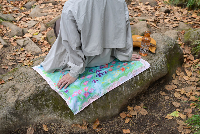 ［ランドネ×田中マリナ］野の花まとう風呂敷ー包んで、敷いて―