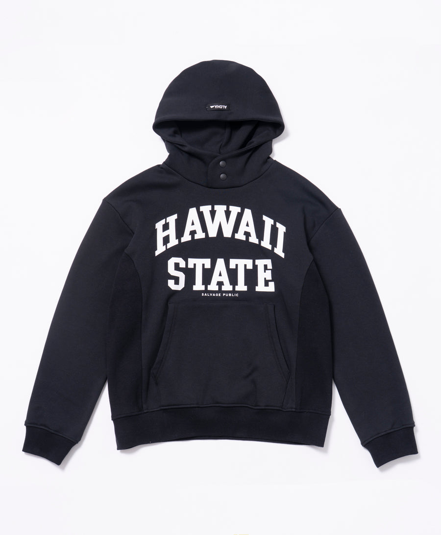 SVKA6013［サルベージパブリックコレパ］マハナスタンドネックフーディ (Hawaii State)