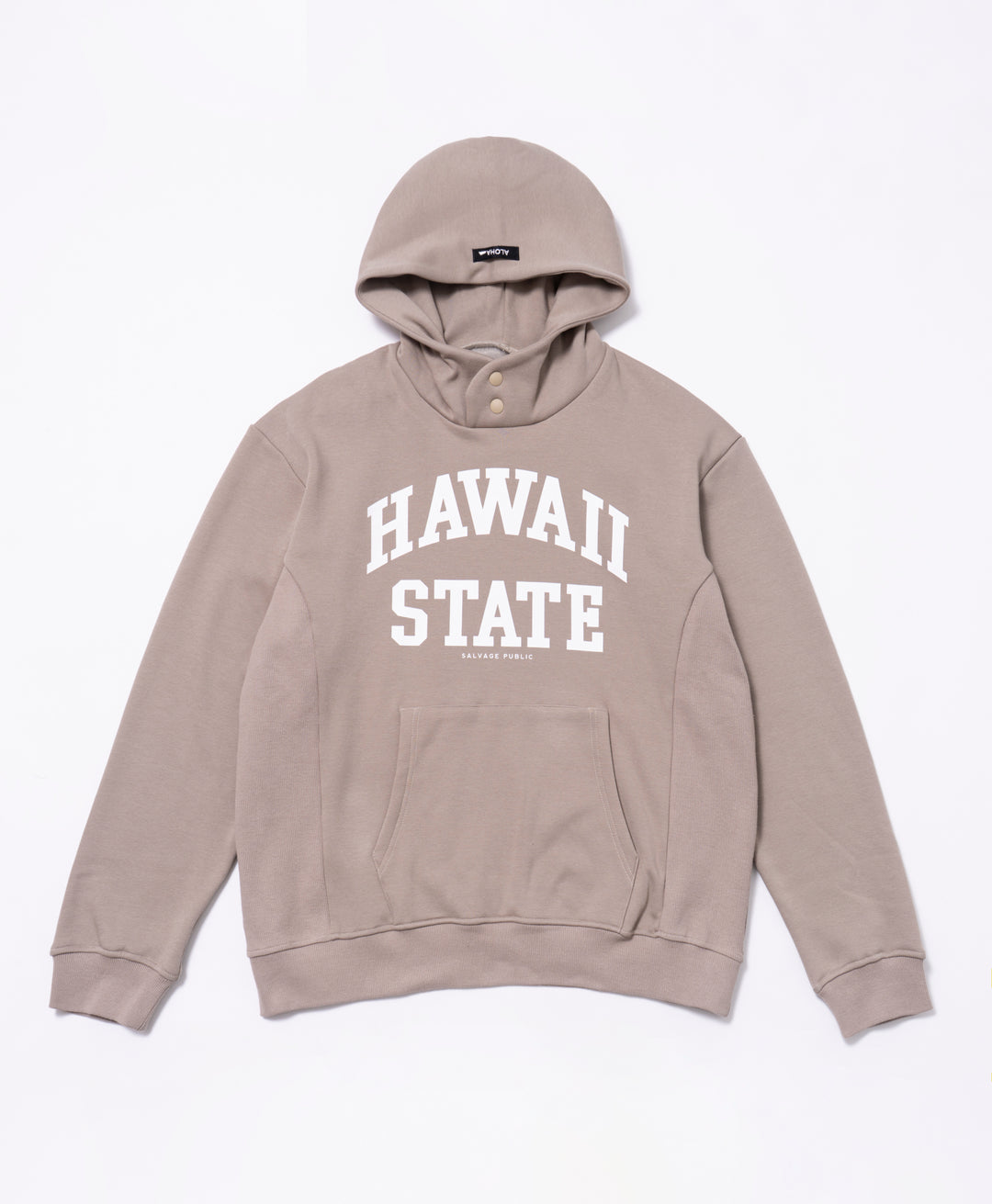 SVKA6013［サルベージパブリックコレパ］マハナスタンドネックフーディ (Hawaii State)