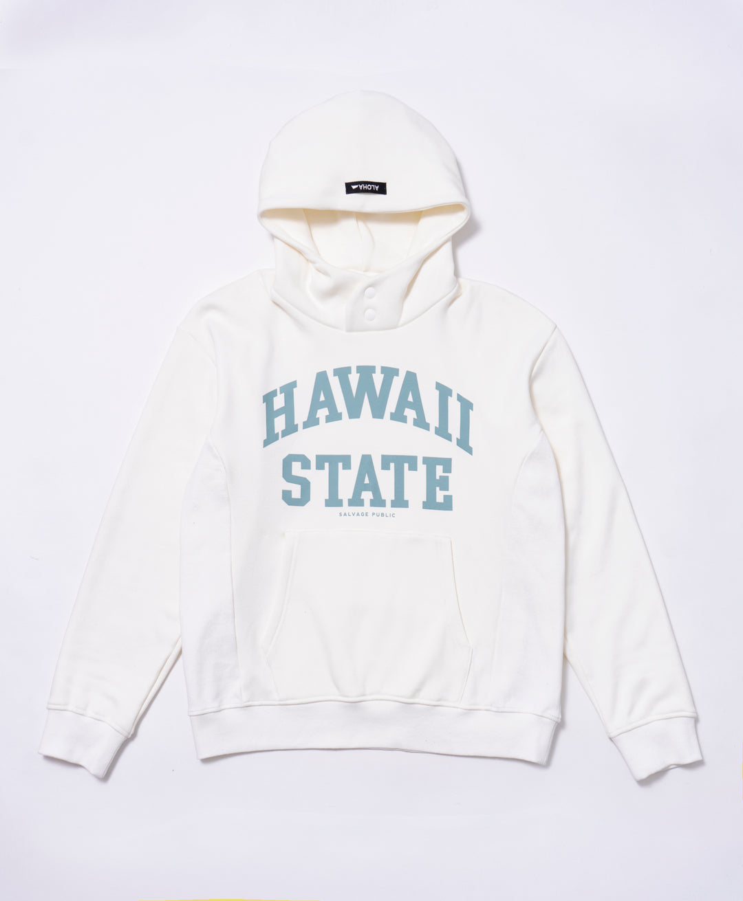 SVKA6013［サルベージパブリックコレパ］マハナスタンドネックフーディ (Hawaii State)