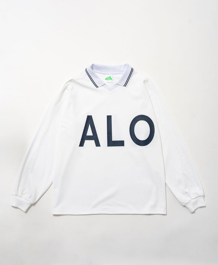 SVKA5018［サルベージパブリックコレパ］アラパイナVネックポロ L/S（Big ALOHA）