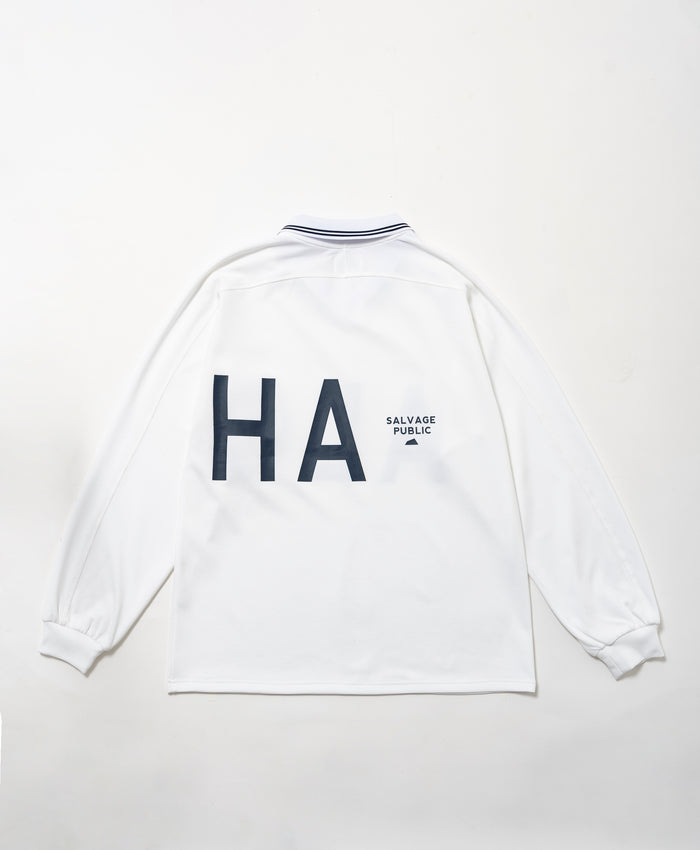 SVKA5018［サルベージパブリックコレパ］アラパイナVネックポロ L/S（Big ALOHA）