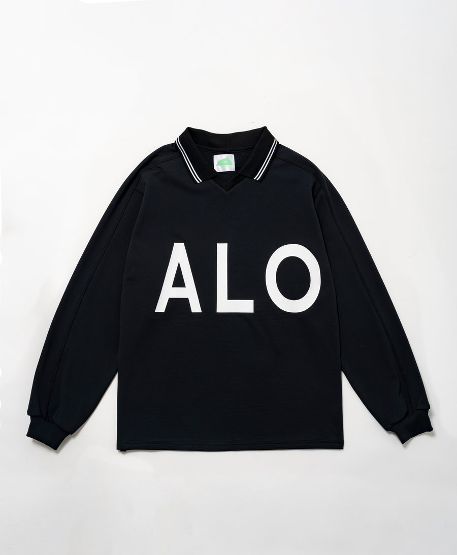 SVKA5018［サルベージパブリックコレパ］アラパイナVネックポロ L/S（Big ALOHA）