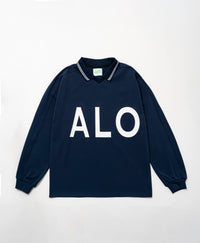 SVKA5018［サルベージパブリックコレパ］アラパイナVネックポロ L/S（Big ALOHA）