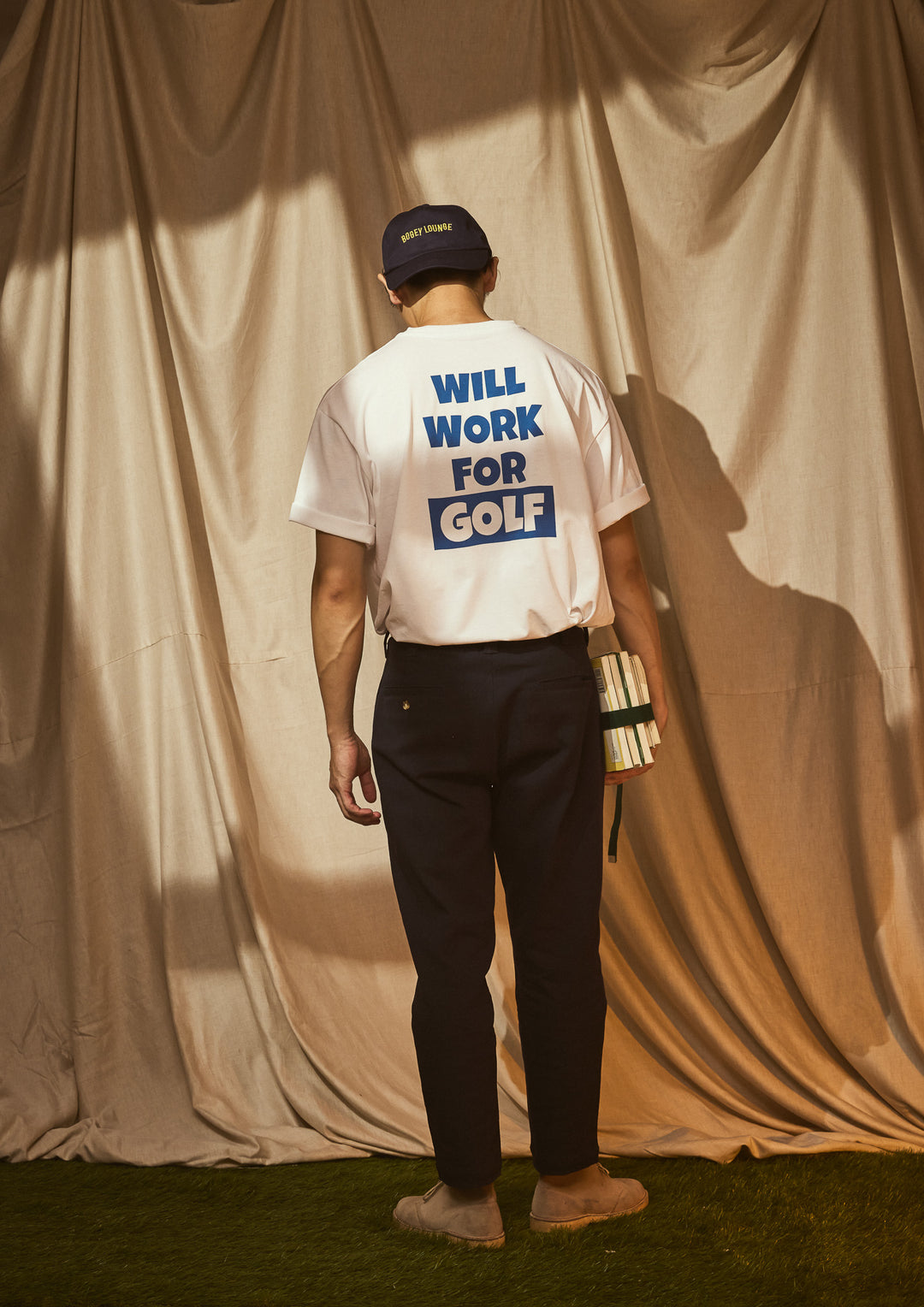 ［BOGEY LOUNGE］ コットンプリントTシャツ