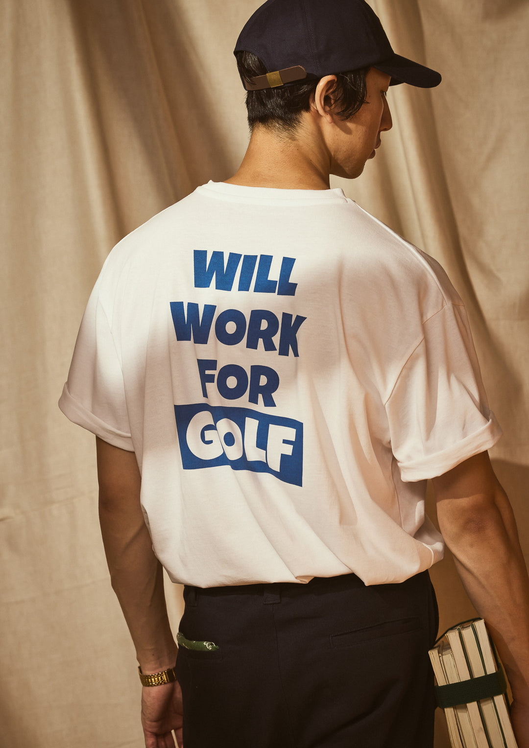 ［BOGEY LOUNGE］ コットンプリントTシャツ