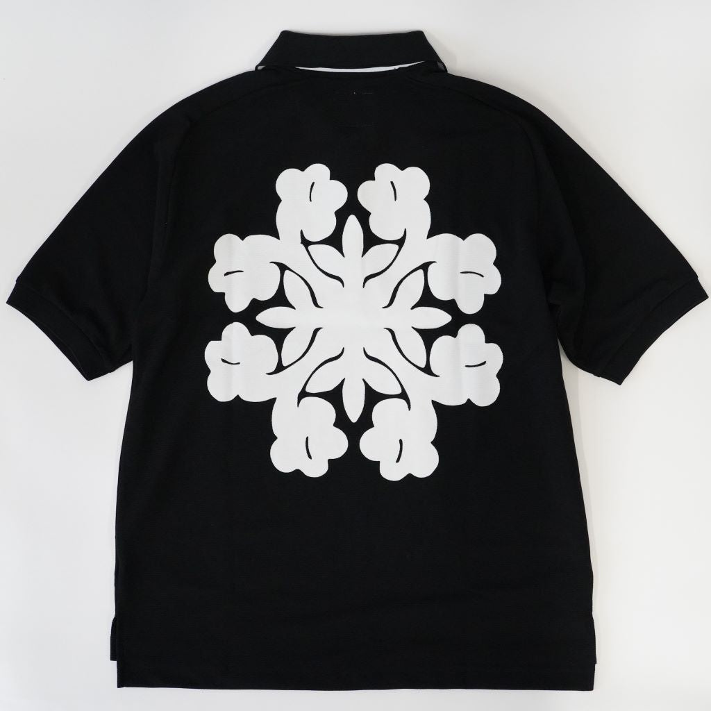 ［サルベージパブリックコレパ］マラマ リサイクルピケ ポロ 半袖（DH rubber patch/Hibiscus)