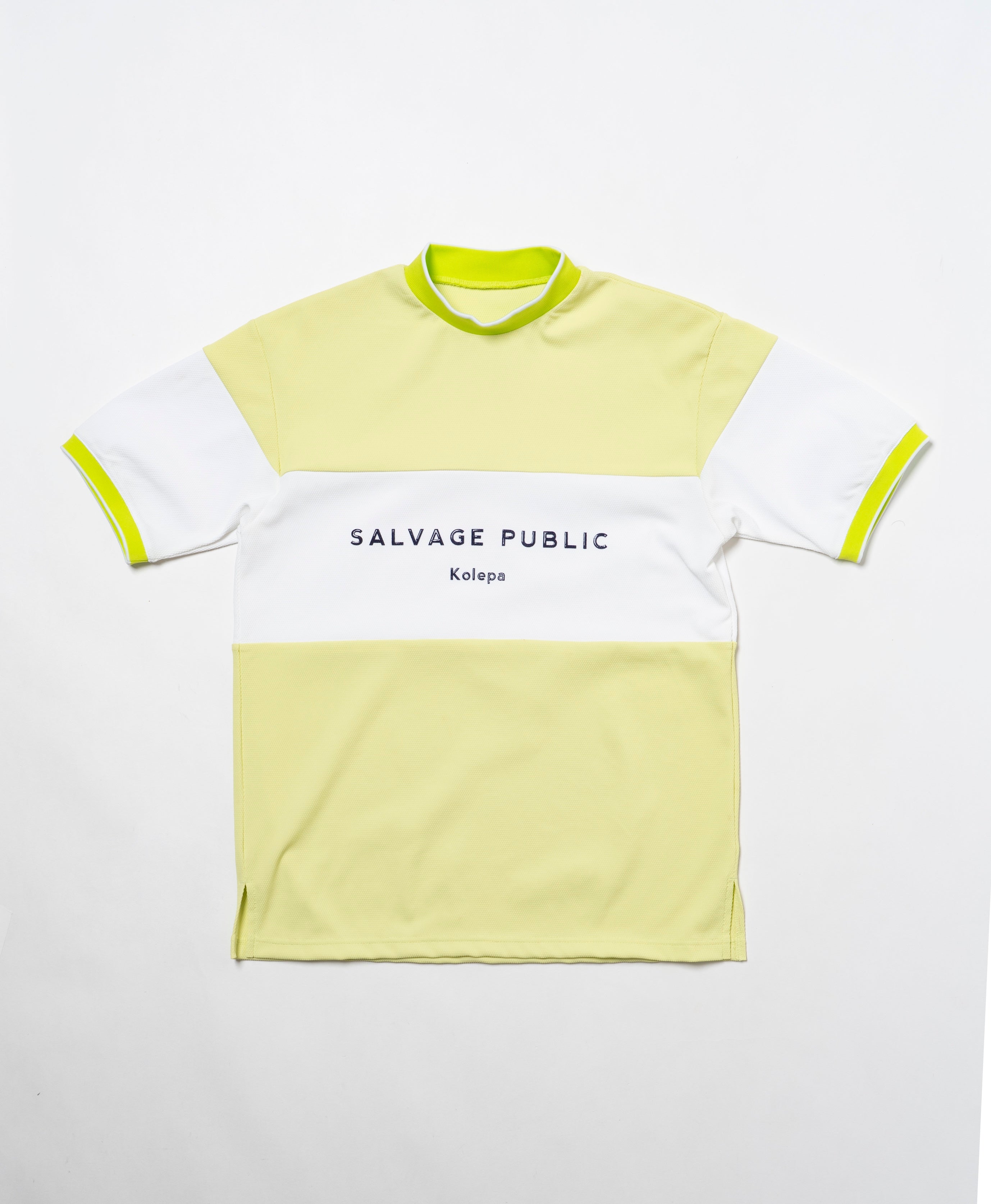 サルベージパブリックコレパ　SURF ボーダーモックネック SALVAGE PUBLIC Kolepa サルベージパブリックコレパ メンズ カットソー