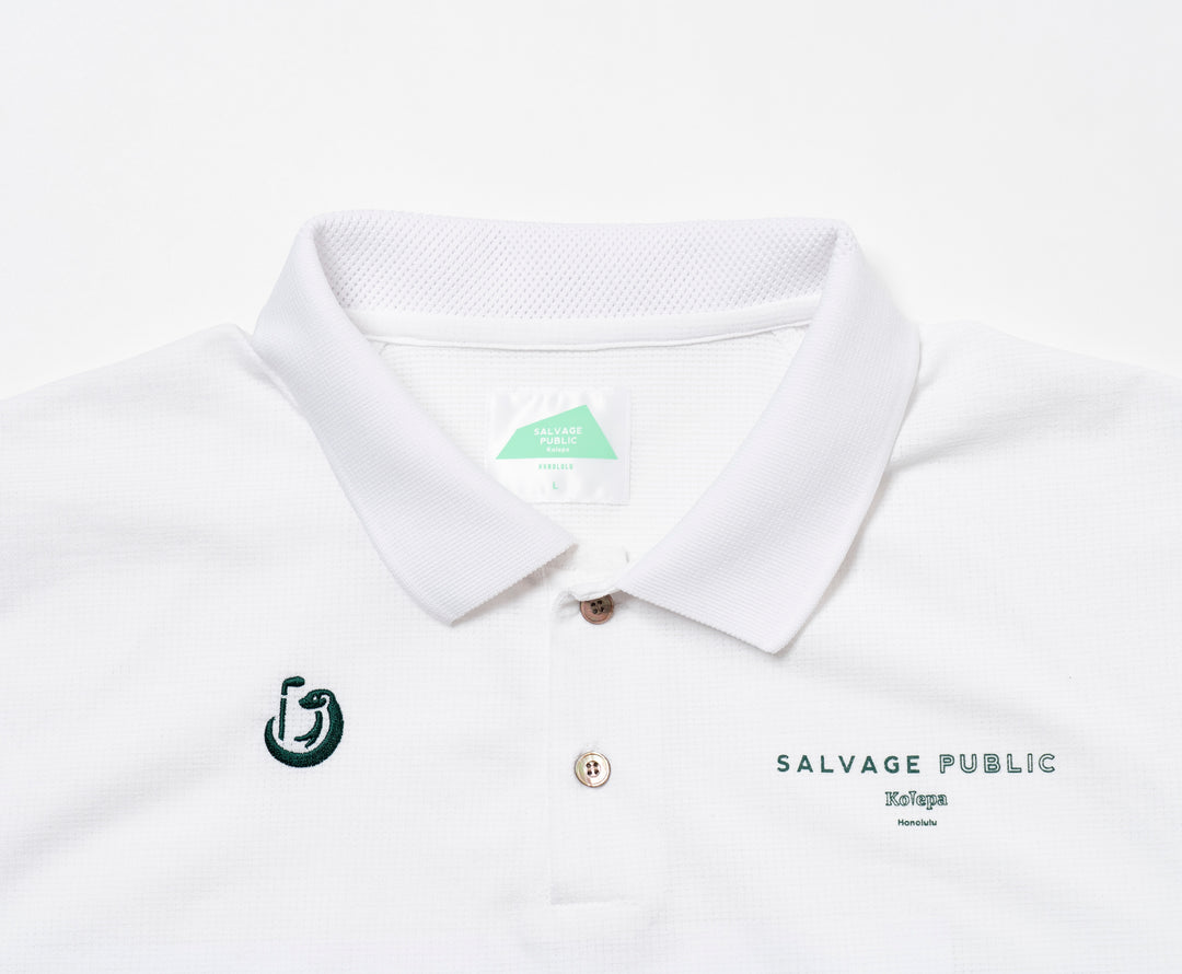 SVKS5015［サルベージパブリックコレパ］Nu’uanu ポロ S/S (LOCAL GOLFERS UNION)