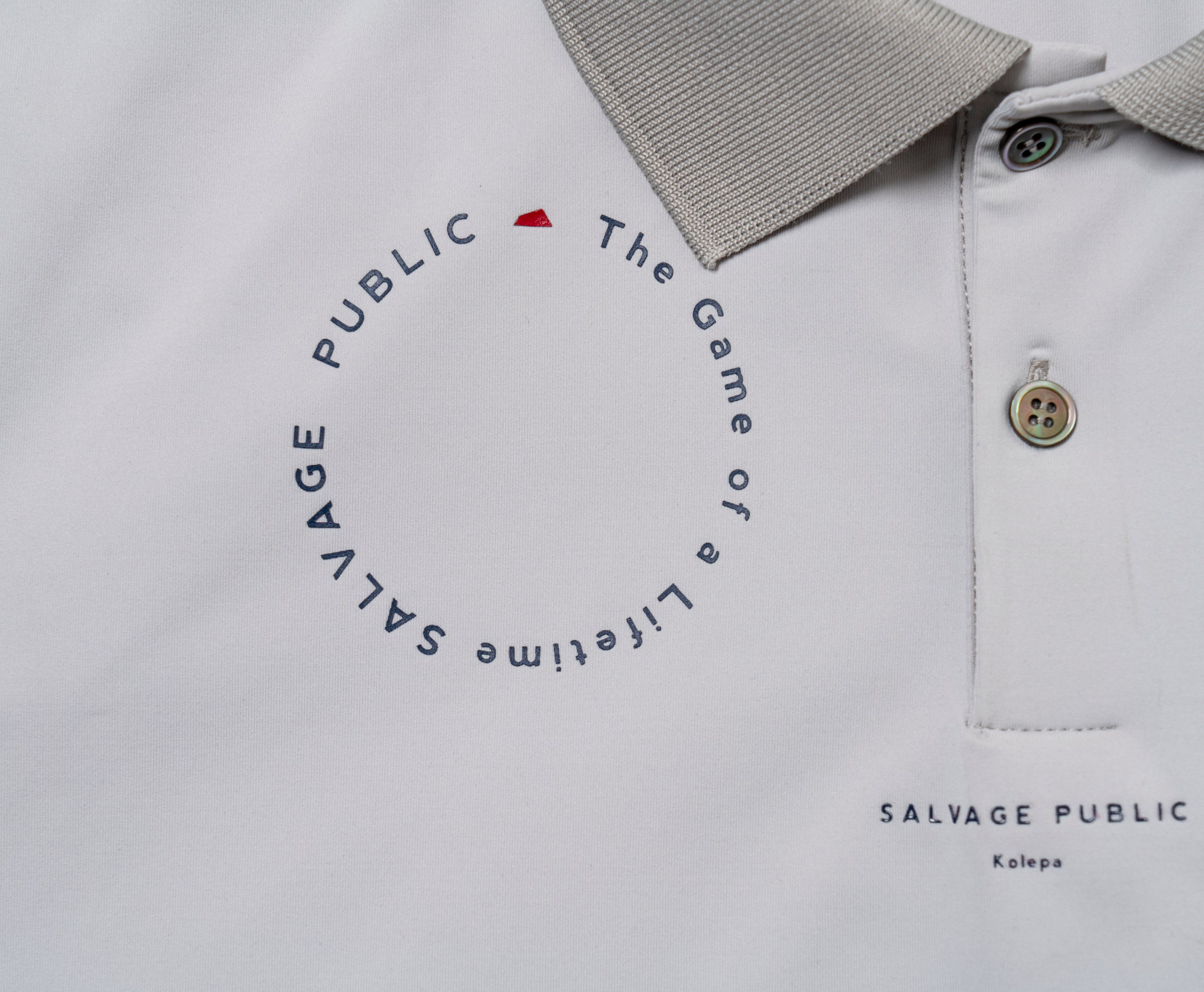 SALVAGE PUBLIC ポロシャツ M ホワイト