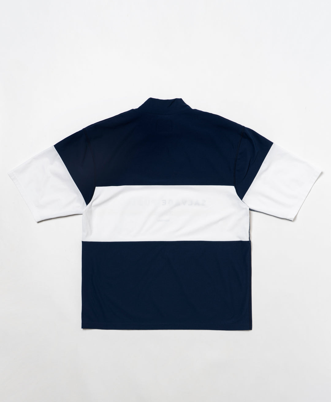 SVKS5027［サルベージパブリックコレパ］SURF ボーダーモックネック S/S