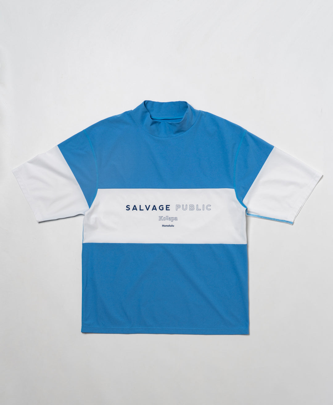 SVKS5027［サルベージパブリックコレパ］SURF ボーダーモックネック S/S