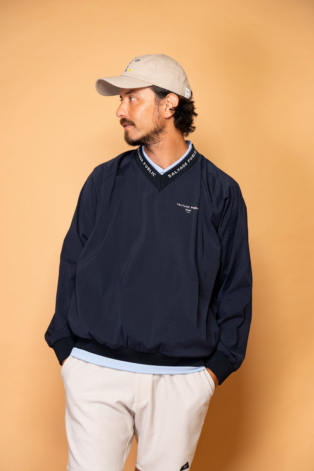 SVKS5011［サルベージパブリックコレパ］6パネルキャップ (NEVER UP)