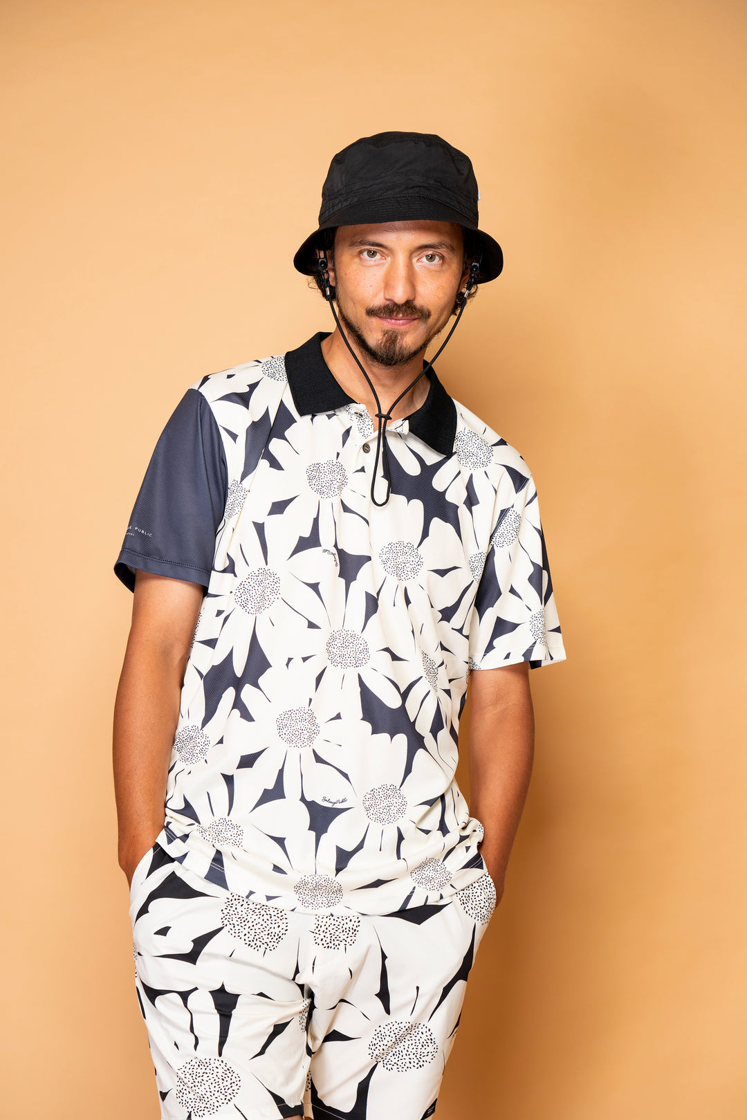 SVKS5025［サルベージパブリックコレパ］Waialua メッシュポロ S/S (SUNFLOWER）