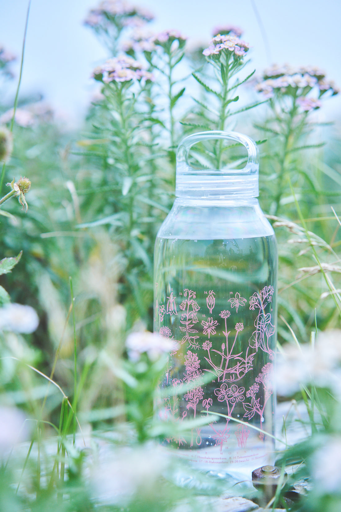 ［ランドネ×高山植物図鑑×KINTO］mountainflower vase 花図鑑のウォーターボトル