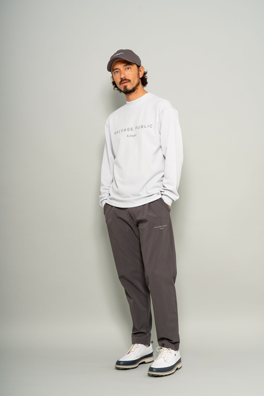 SVKA5015［サルベージパブリックコレパ］マロオモックネック L/S（Kolepa Stamp）