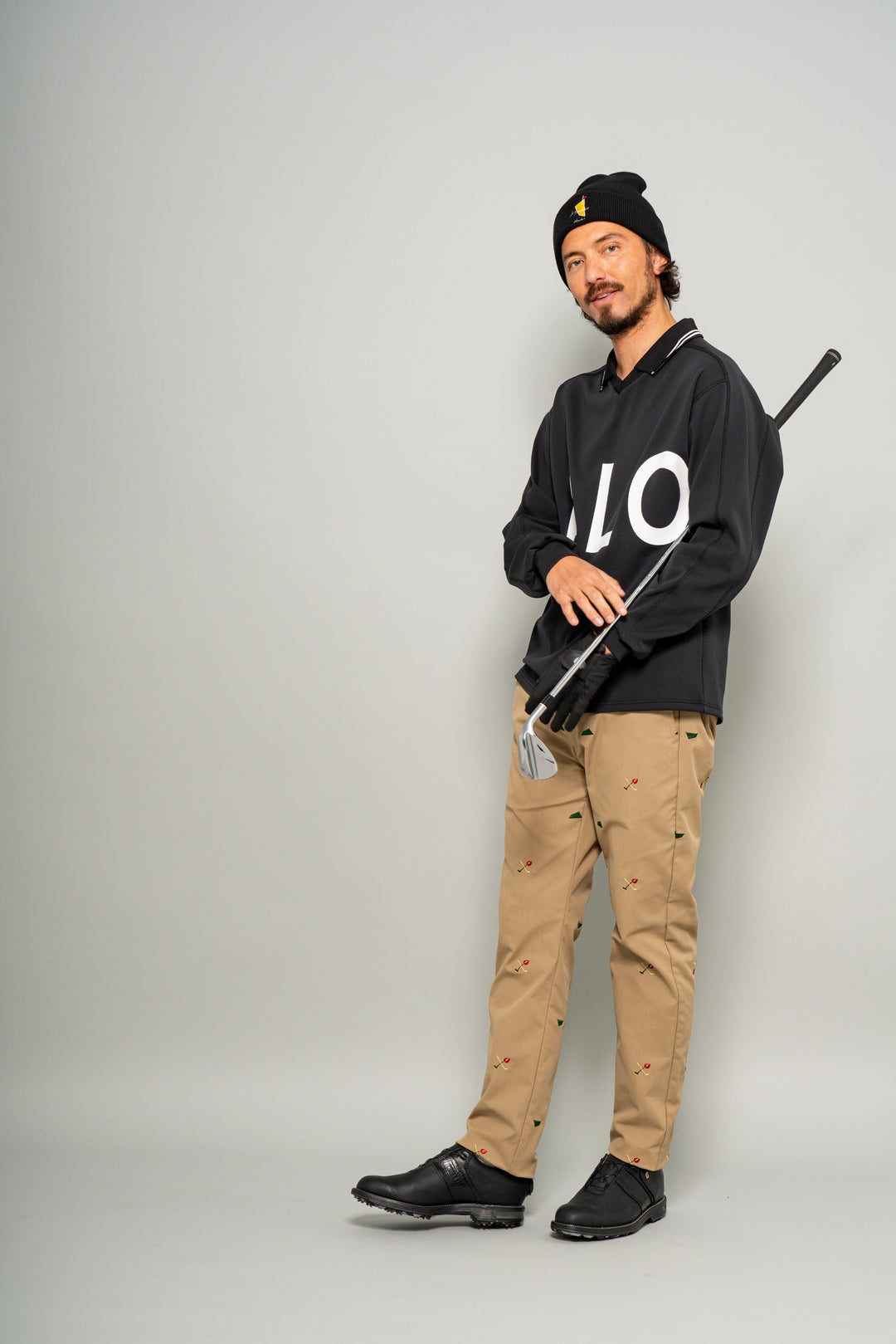 ［SALVAGE PUBLIC Kolepa］ALAPAINA VNECK POLO L/S（BIG ALOHA）