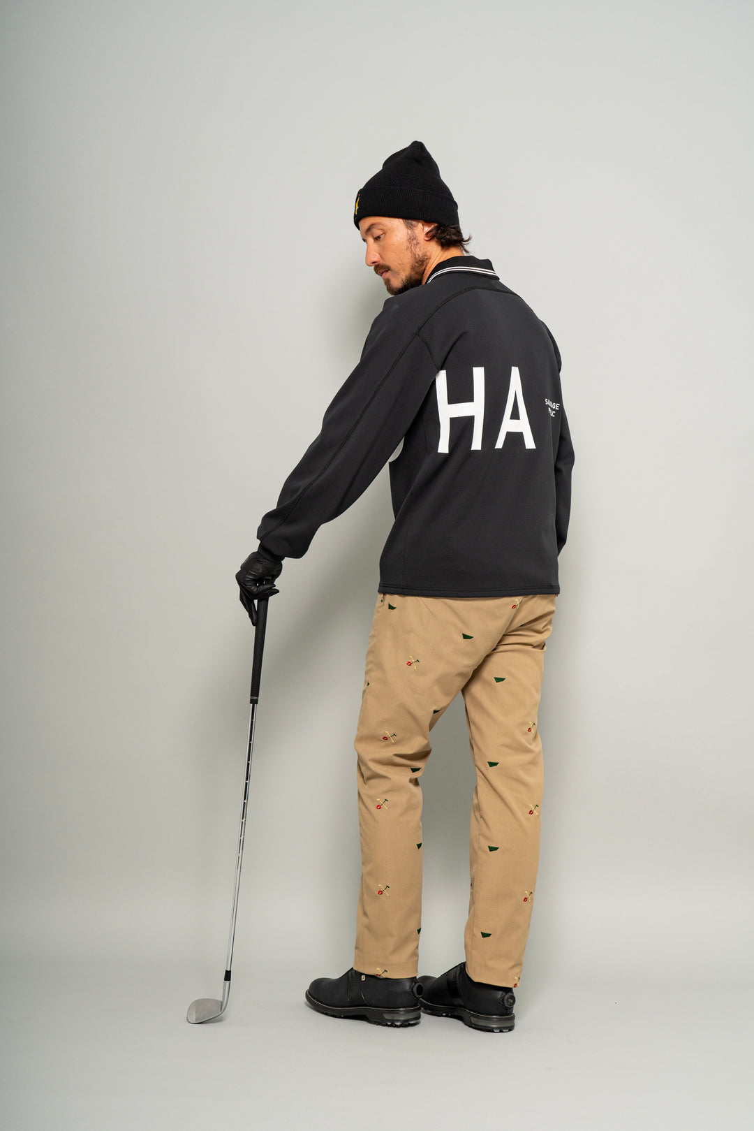 ［SALVAGE PUBLIC Kolepa］ALAPAINA VNECK POLO L/S（BIG ALOHA）