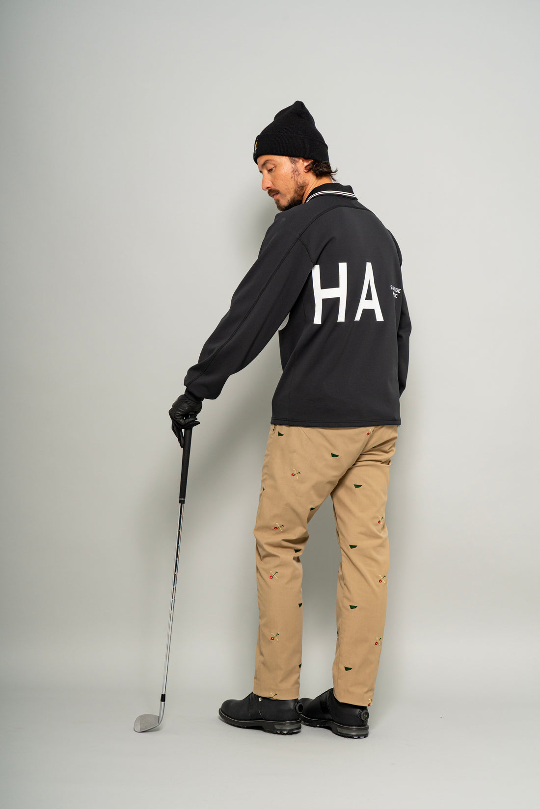 SVKA5018［サルベージパブリックコレパ］アラパイナVネックポロ L/S（Big ALOHA）