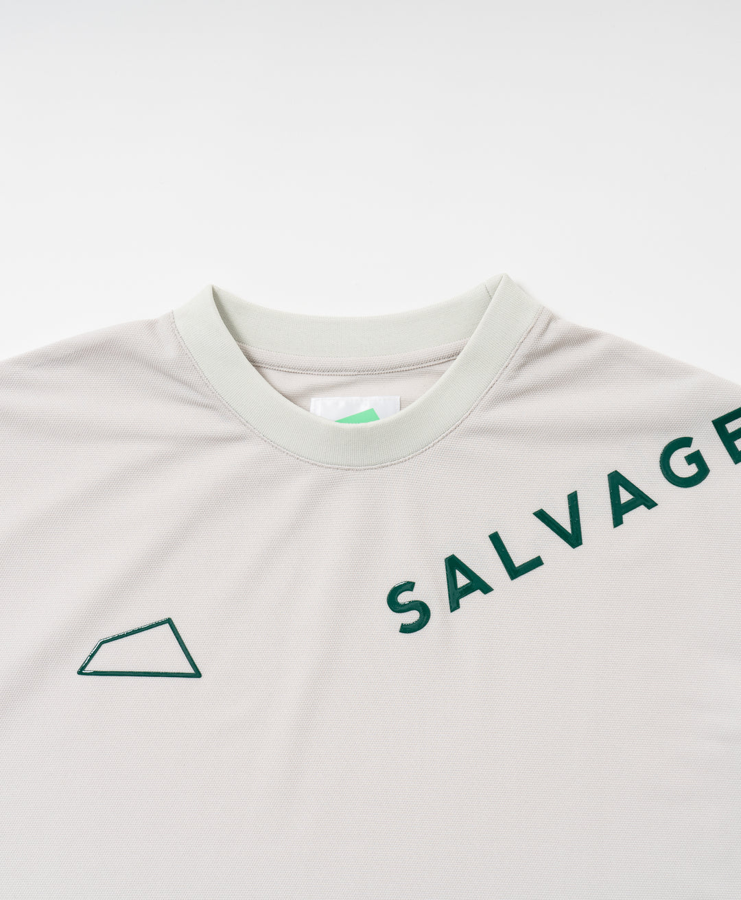SVKA5010［サルベージパブリックコレパ］マラマピケクルーネック S/S  (Diagonally Logo）