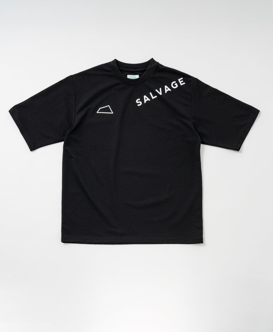 SVKA5010［サルベージパブリックコレパ］マラマピケクルーネック S/S  (Diagonally Logo）