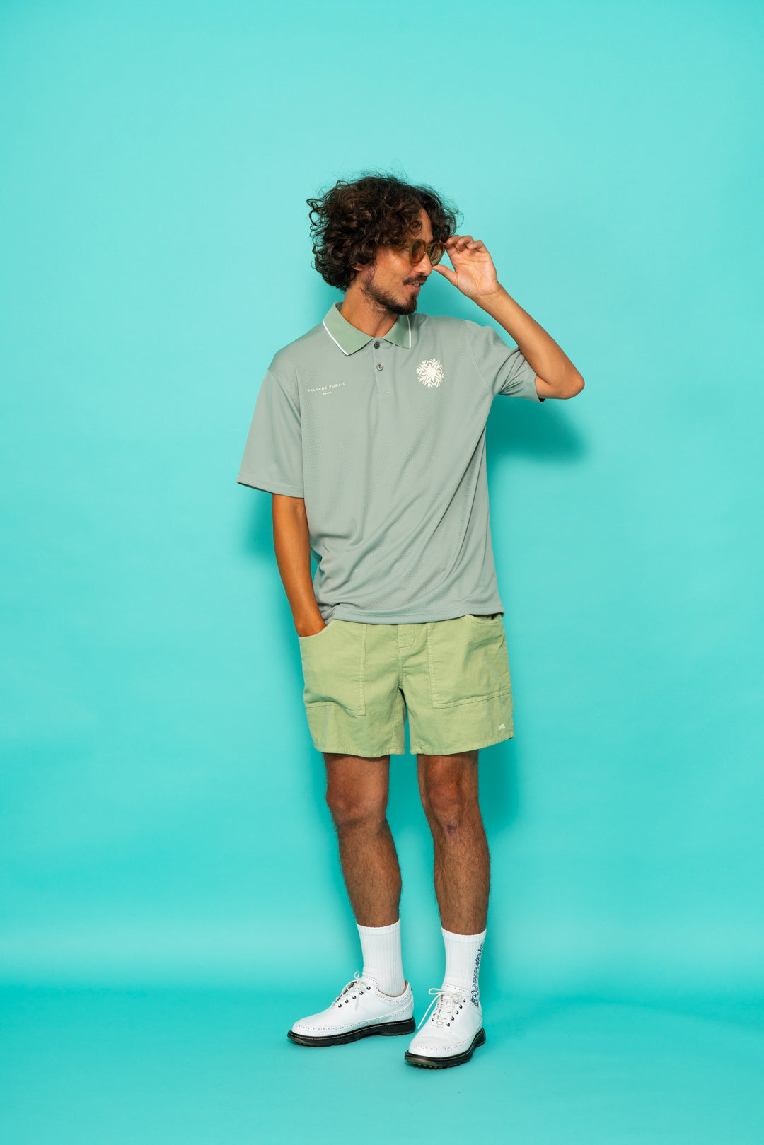 HUNAKAI MESH POLO S/S（NEVERUP）