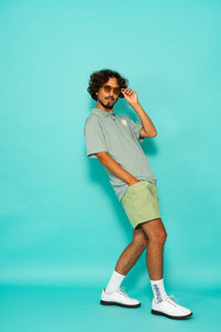 HUNAKAI MESH POLO S/S（NEVERUP）