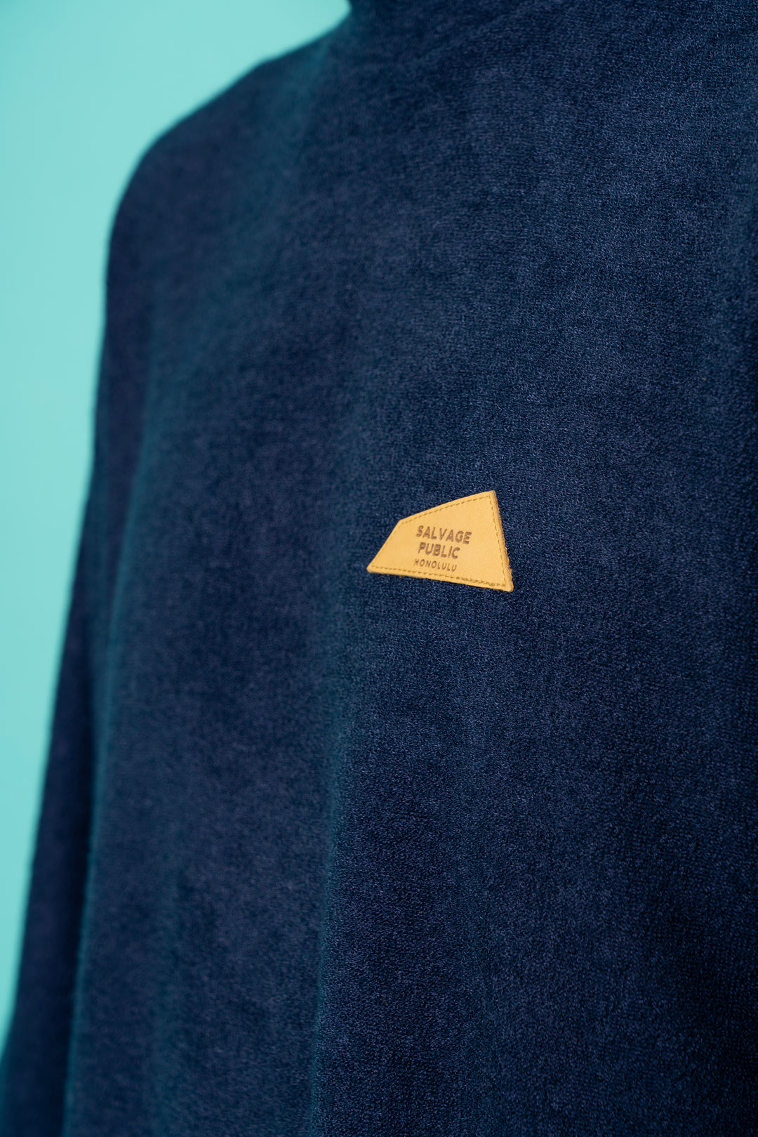 3.6 PILE MOCKNECK S/S（DH LEATHER PATCH）