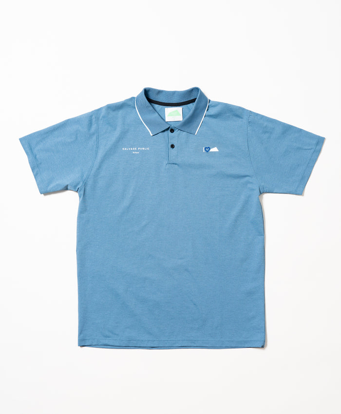 SVKS6015［サルベージパブリックコレパ］フナカイサーフポロ S/S（I♡DH）