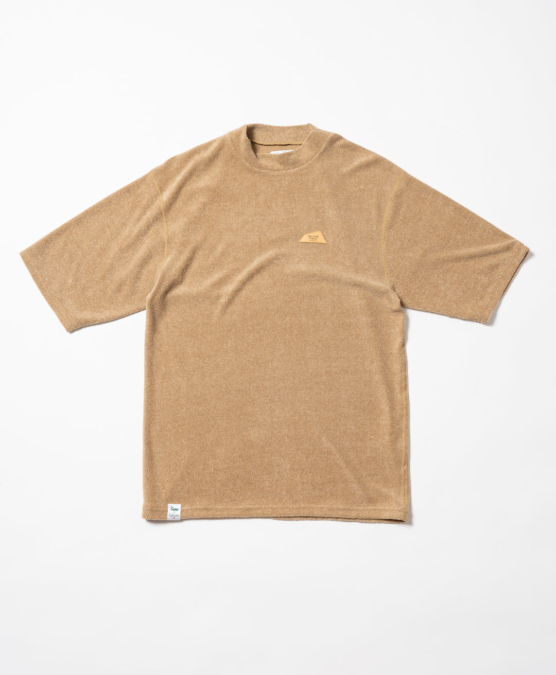 3.6 PILE MOCKNECK S/S（DH LEATHER PATCH）