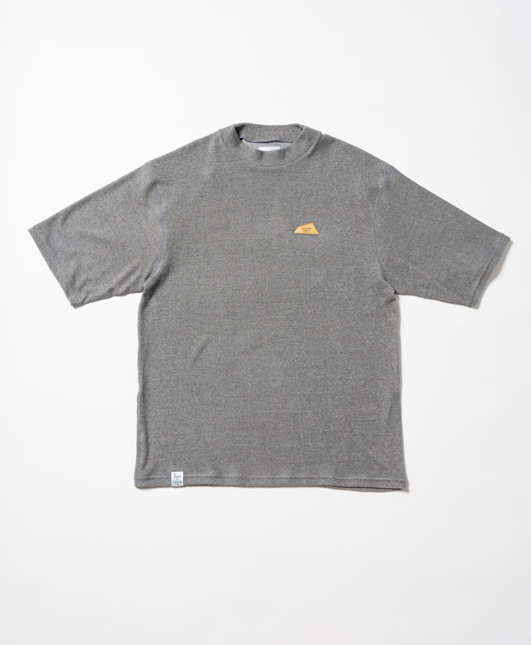3.6 PILE MOCKNECK S/S（DH LEATHER PATCH）