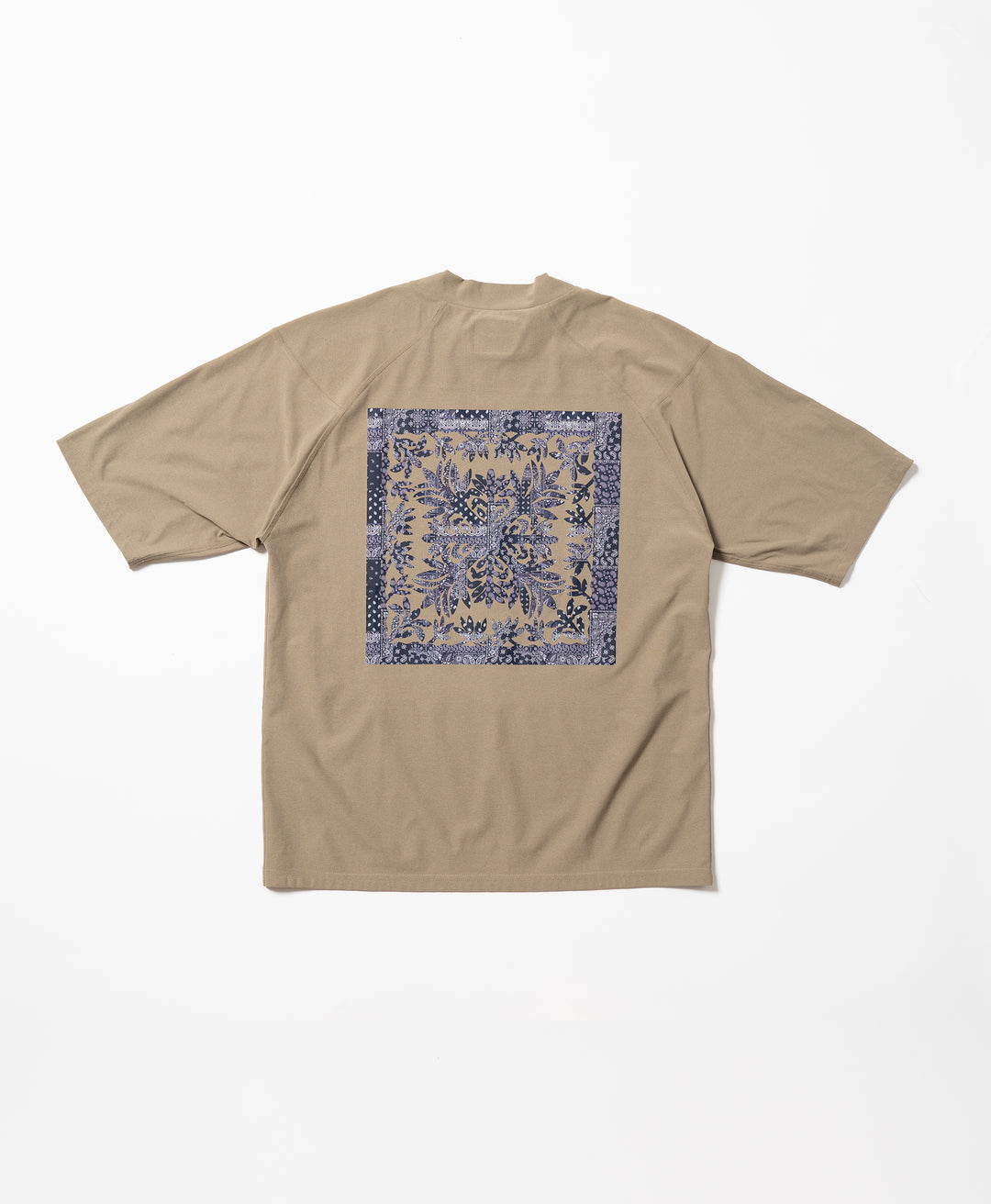 SURF MOCKNECK S/S(TI LEAF PAISLEY)
