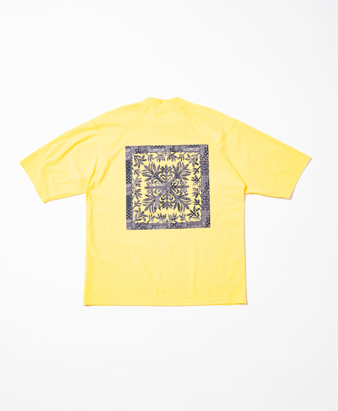 SURF MOCKNECK S/S(TI LEAF PAISLEY)