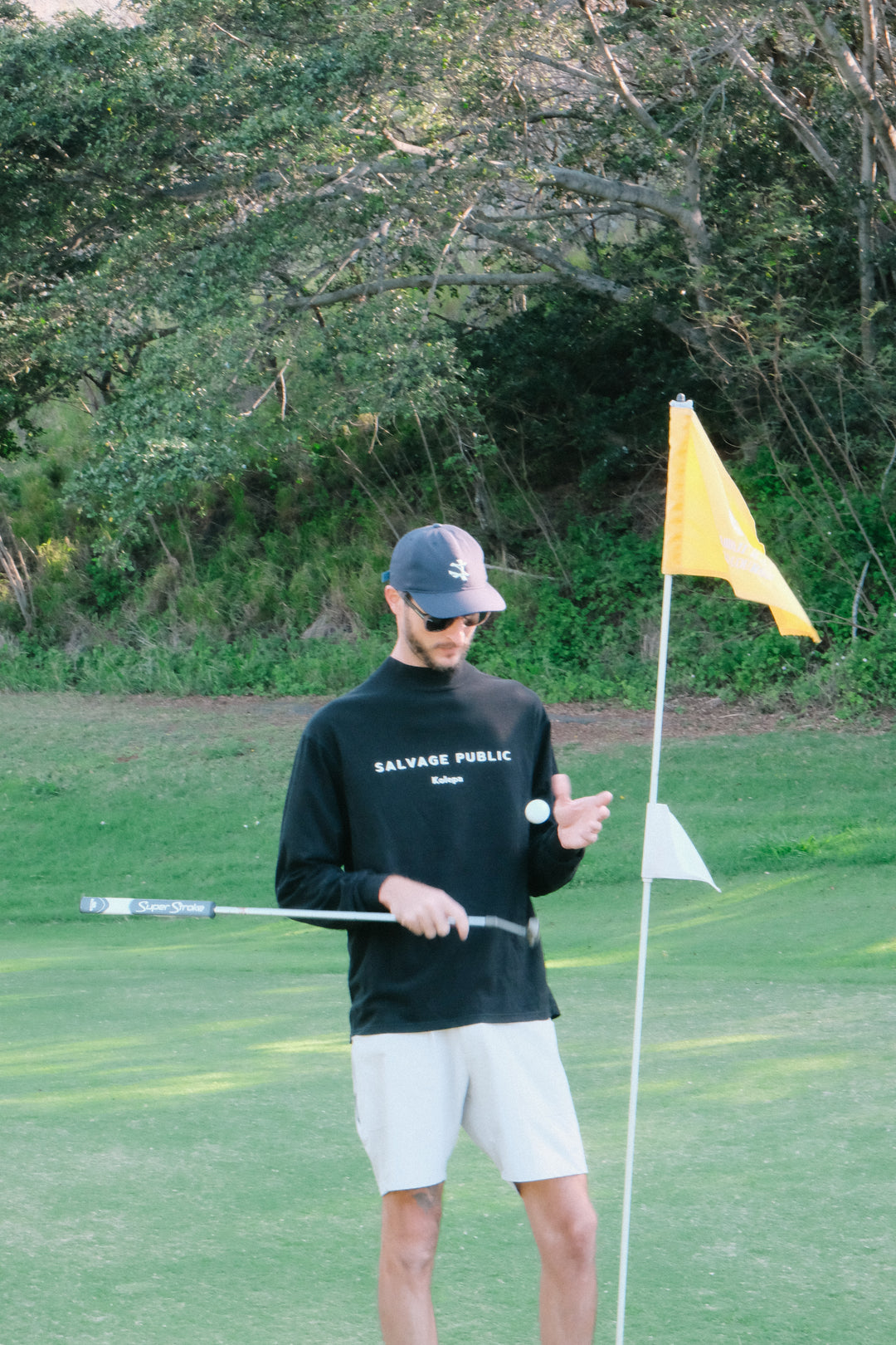 HONU MOCKNECK L/S（BRAND STAMP）